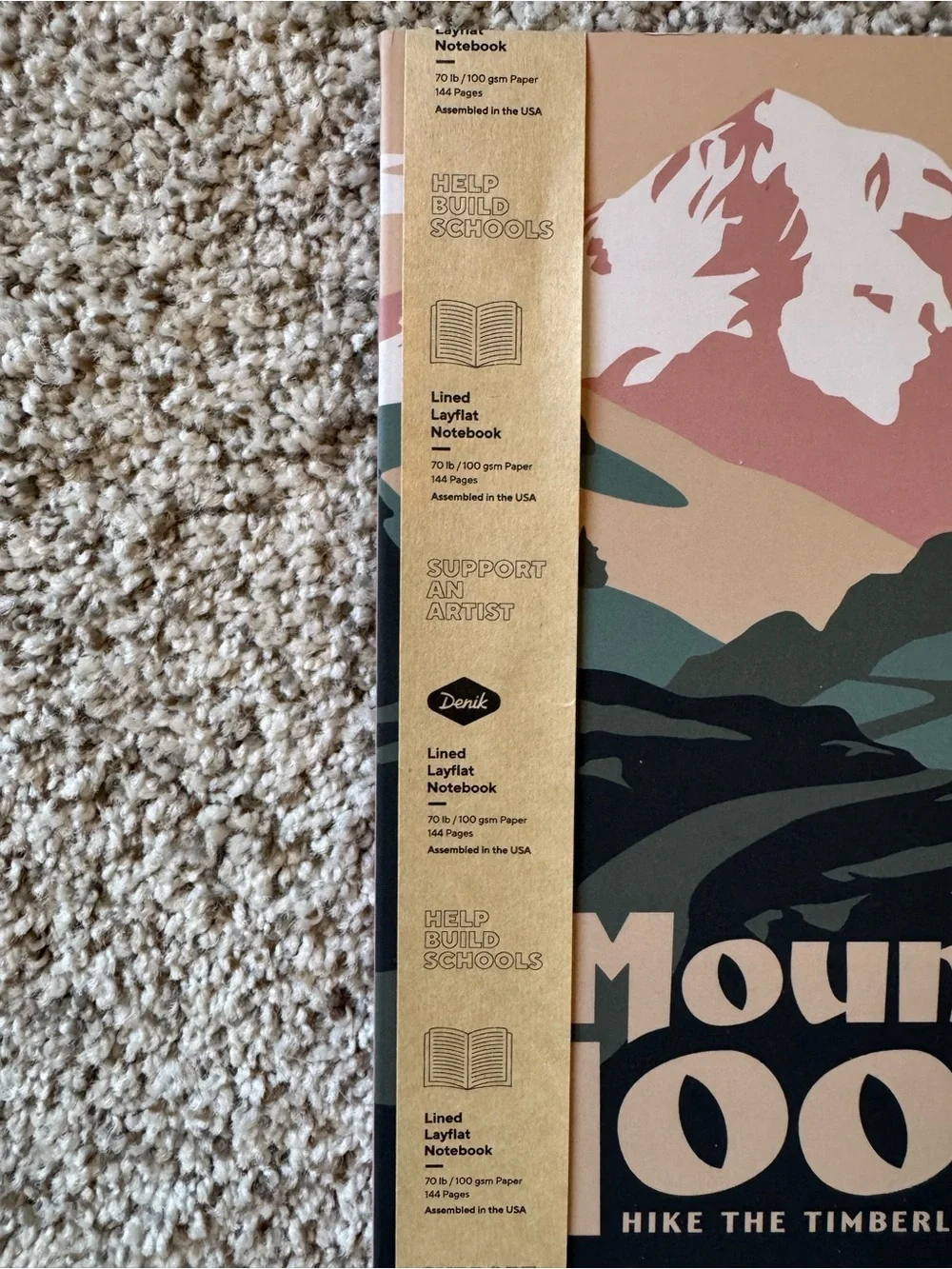 Denik x The Landmark Project Mount Hood Brand New Journal